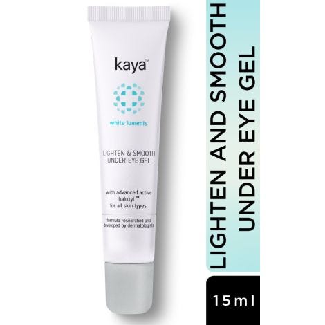 Kaya Lighten & Smooth Under Eye Gel - Reduces Dark Circles & Puffiness 